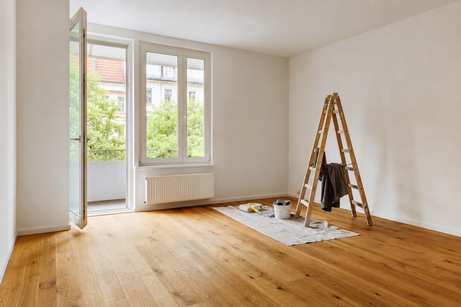 Neu verlegter Boden (Beispielmotiv)